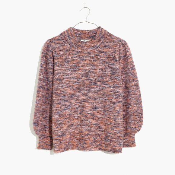 Madewell Space-Dyed Eaton Puff-Sleeve Pullover Sweater  Size XS - Picture 12 of 12